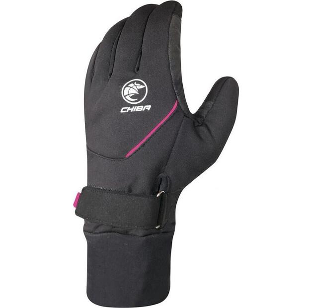 Велосипедные перчатки Chiba Rain Pro [черные/розовые] S