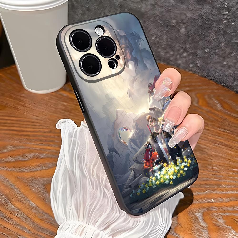Final Fantasy Phone Case For Iphone 16 Plus 15 14 Pro Max 13 Mini 11 12 Xr X Xs 6 7 8 SE Plus Back Cover