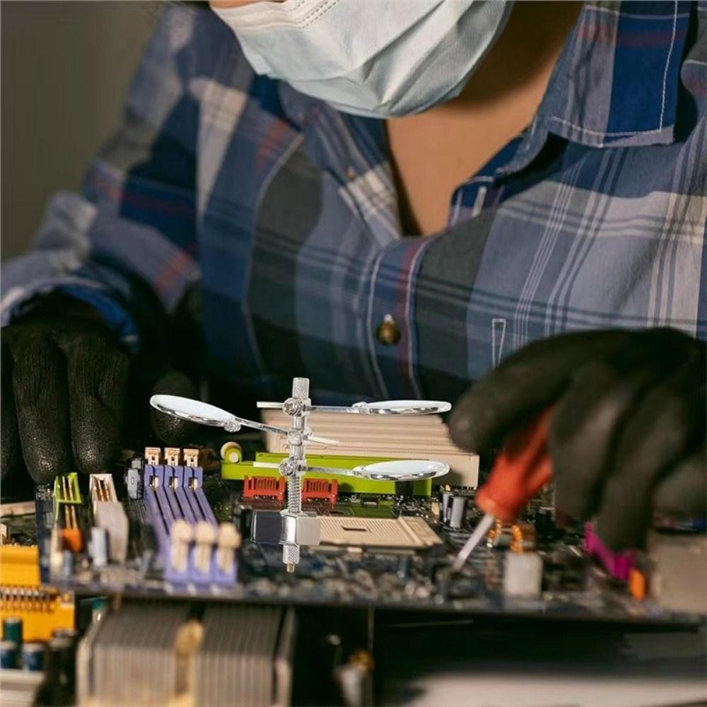 Clip-On Magnifying Glass 5/10/15X Eyeglass Frame Magnifier Lens  Mobile Phone Servicing