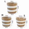 Woven Flower Plant Pot Basket Rattan Rattan Planter Basket Straw Weaving Basket  Plantable Plants