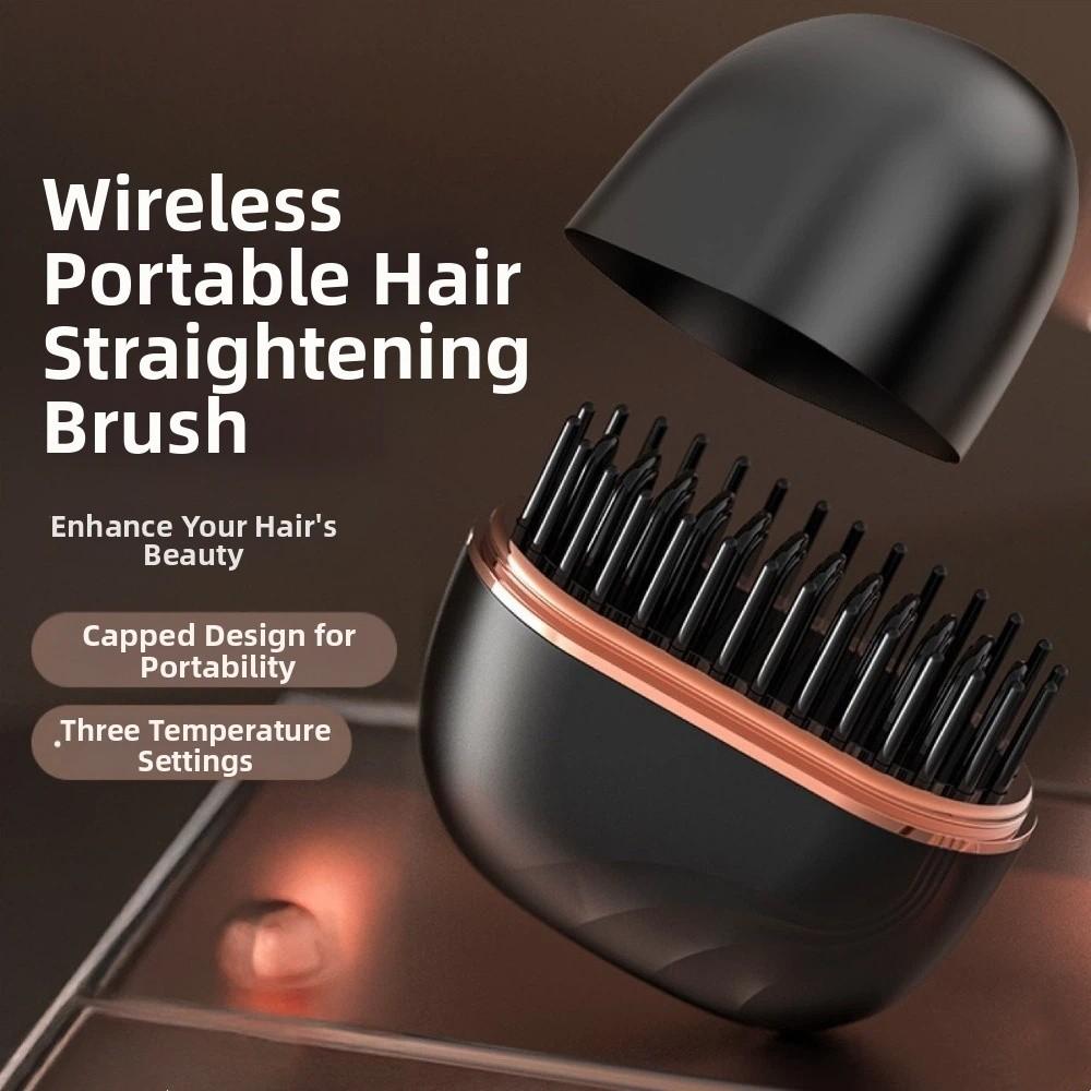 USB Charging Wireless Bangs Comb Fast Heating Portable Hair Straightener Festival