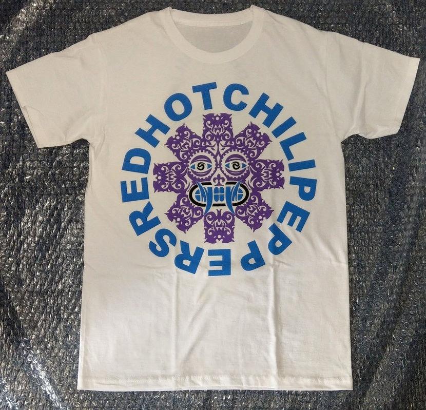 

RED HOT CHILLI PEPPERS ПАНК РОК Футболка Мужская Женская Хлопковая Хип-Хоп Оверсайз Футболка с Коротким Рукавом Винтажный Топ Футболка для Поклонников Подарок 4XL