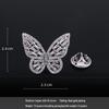 Elegant Zirconia-Inlaid Crystal Butterfly Brooch for Women - High-End Lapel Pin & Fashion Accessory