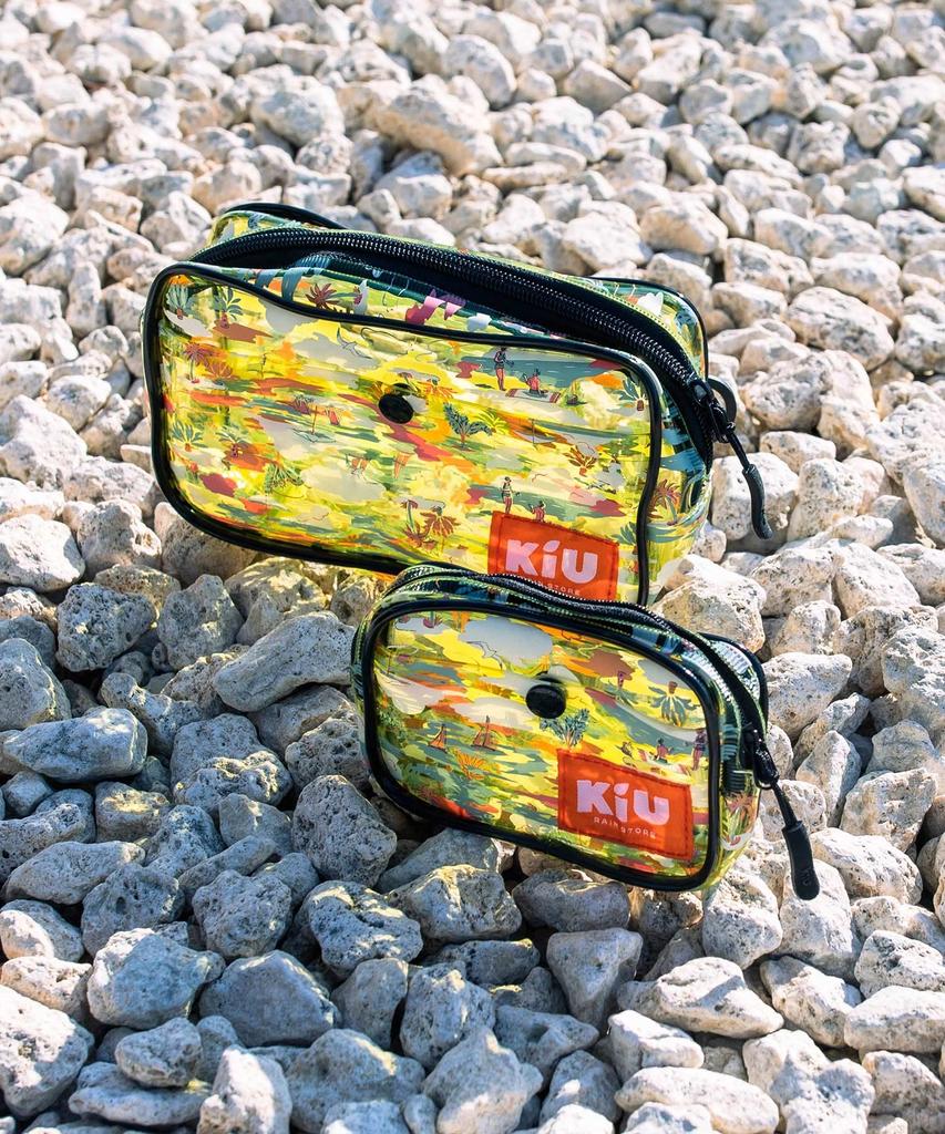 KiU Clear Clear Pouch, PVC Pouch, Makeup Pouch, Beach, Outdoor, Festival, PVC Pouch, Large, Men's, Women's, K339-176