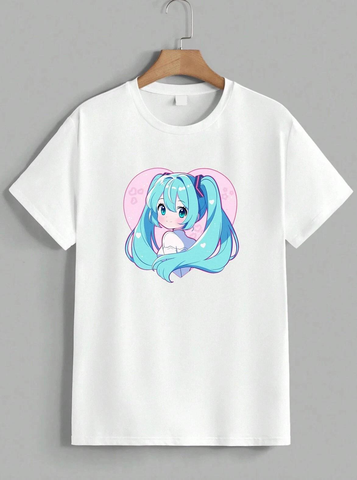 Hatsune Miku Anime Manga Japanese Vocaloid J-Pop Music Fan Gift T-Shirt Unisex S