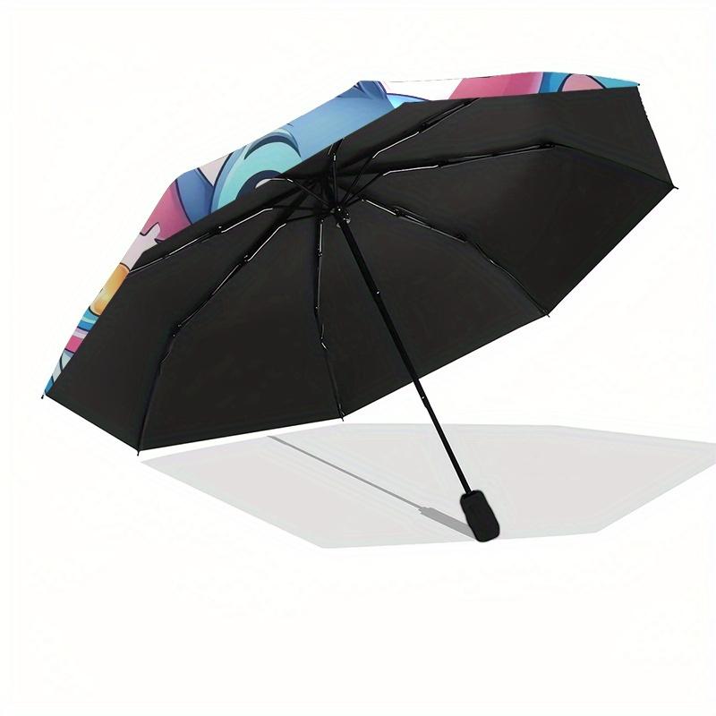 Stitch,Cute Automatic folding umbrella, 8 ribs portable foldable design, best choice for business and going out, birthday, Halloween, Christ