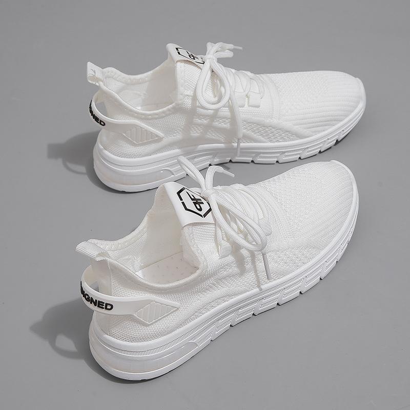 Chaofei tkane buty kokosowe damskie wiosenno-letnia wersja koreańska oddychające buty do biegania na co dzień buty sportowe damskie