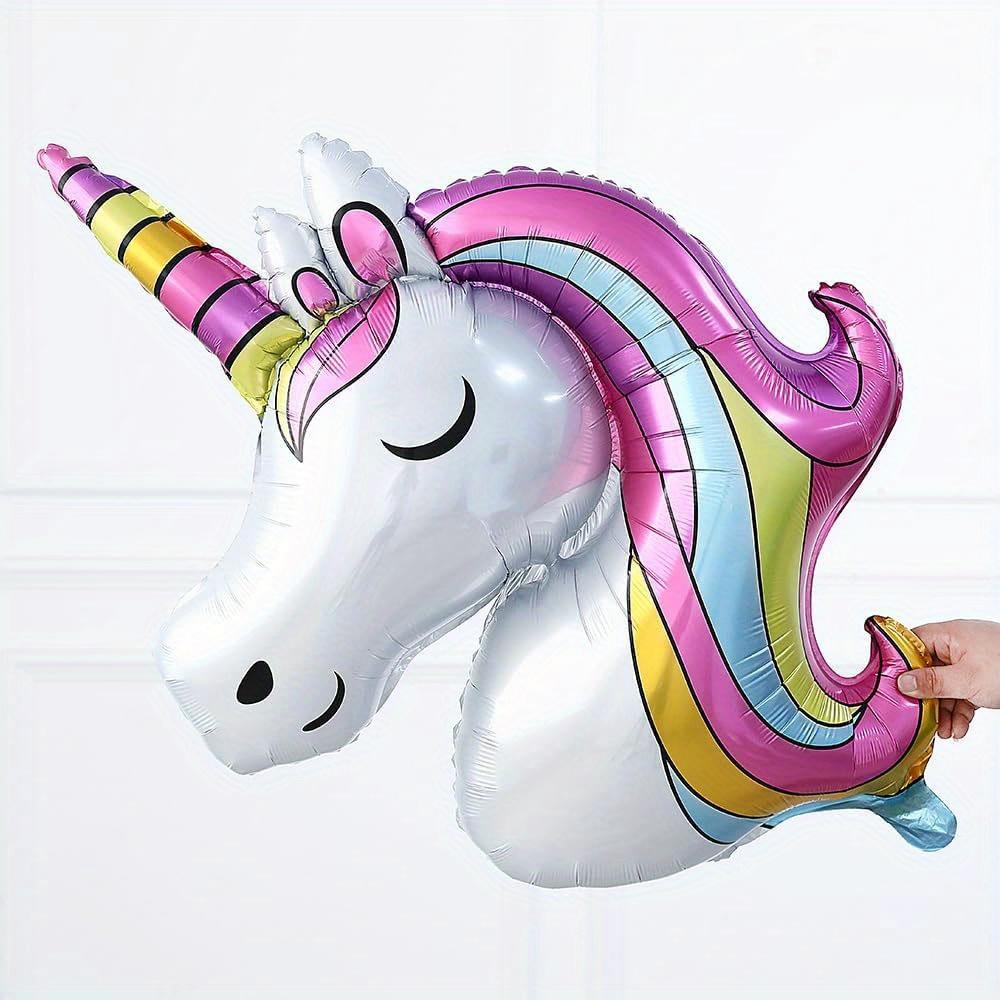 132pcs Rainbow Unicorn Balloon Arch Wreath Kit, Pink Yellow blue latex balloon Colorful Unicorn Aluminum balloon Summer party de