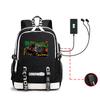 Animation, Chainsaw Man, Peripheral Backpack Usb Large-Capacity Computer Bag, Youth Schoolbag
