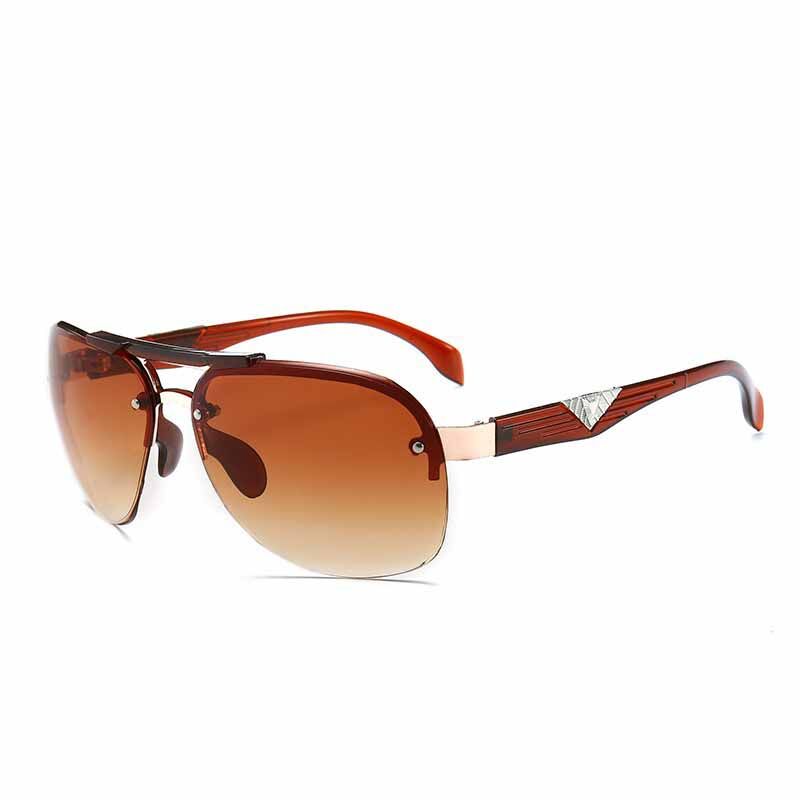 

Классические винтажные овальные солнцезащитные очки для мужчин, для вождения, рыбалки, пилотные солнцезащитные очки, модные линзы, без оправы, неполяризованные солнцезащитные очки style2