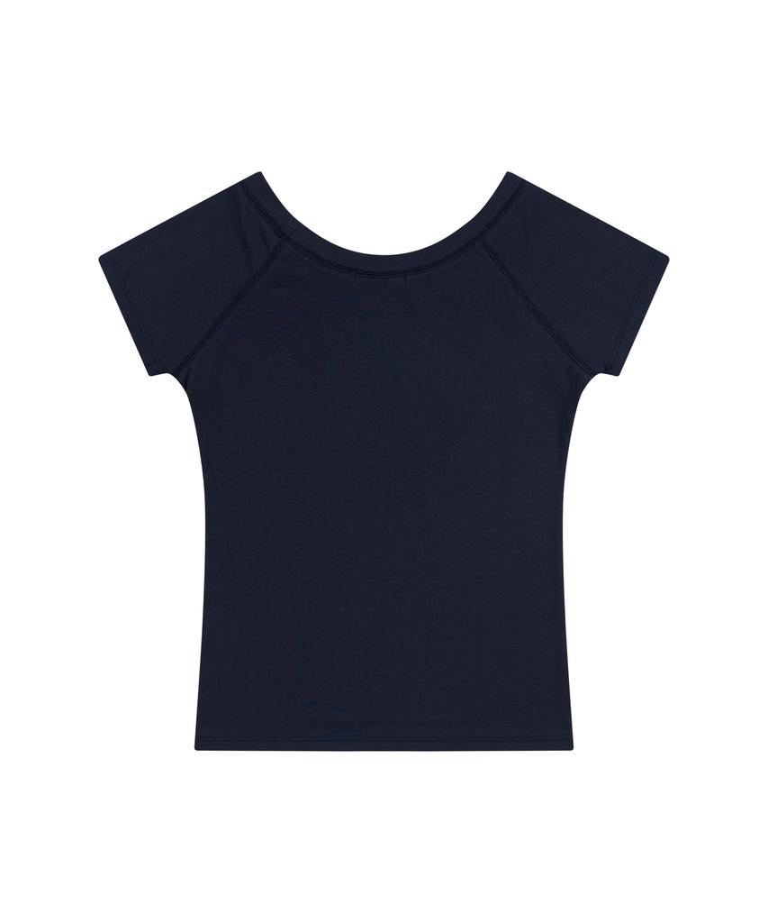 Aejeuon Mono Reglan Tee / Navy
