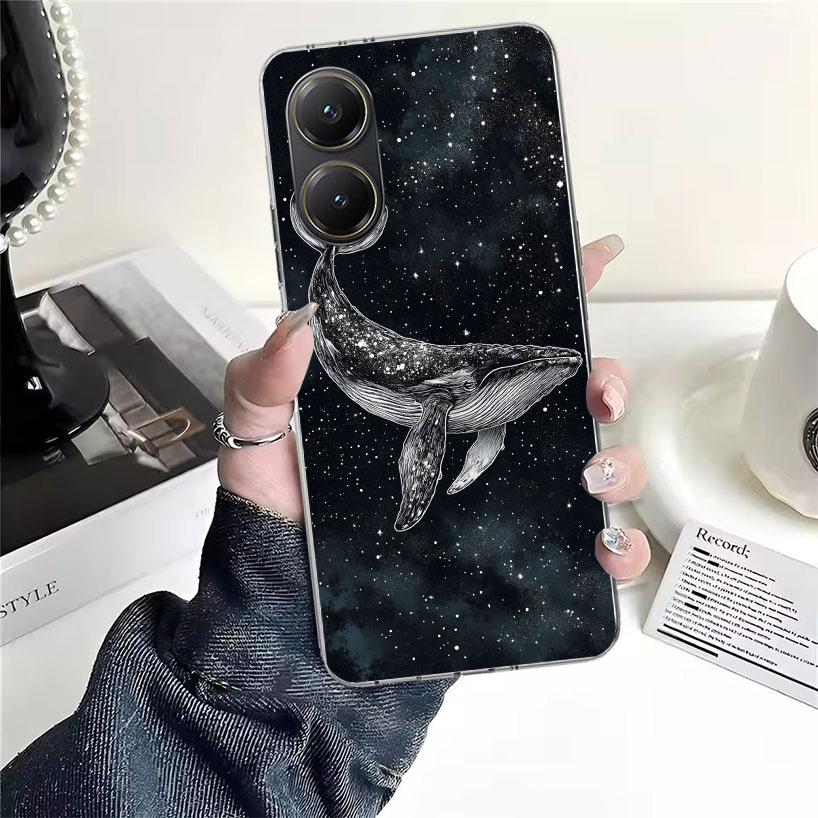 Humpback Whale Sea Giant Soft Phone Case For Xiaomi Redmi 15C 15 13C 13 Poco X5 X6 X7 F7 Ultra M7 12C 12 10 10C 9C 9A 9T 9 Funda