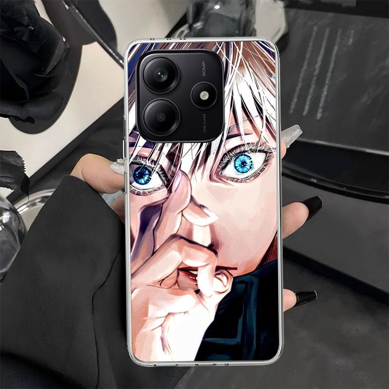

Kaisen J-Jujutsu Gojo Satoru Phone Case for Xiaomi Redmi Note 14 13 12S 12 11S 11T 11E Pro Plus 11 10 10S 4G 5G Soft Silicone Co Redmi Note 13 Pro 4G