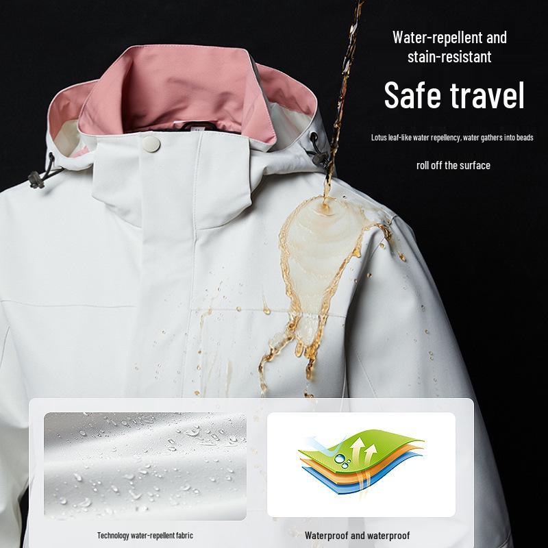 Unisex Windproof & Waterproof Breathable Travel Jacket - New Spring/Autumn Style with Logo Printing Option