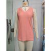 Casual Women's Tank Top Loose Solid Color Sleeveless V-neck Basic Vest For Daily Wear