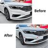 Fog Lamp Light Cover Trim Sticker Front  Bumper Side Vent Splitter Canards For Volkswagen VW Jetta MK7 - Car Accessories