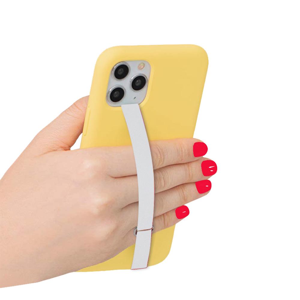 « Coque de téléphone moderne en silicone anti-chute 2025 avec cordon élastique et bracelet anti-perte »