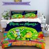 Rick Morty Adventure Print 3Pcs Bedding Setduvet Cover With 2 Bedropillowcase Home Birthday Gift
