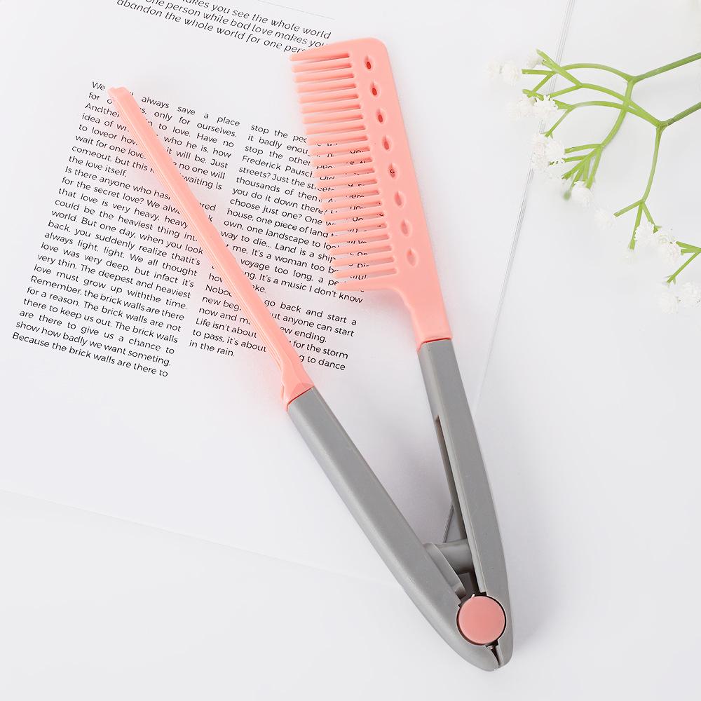 V-Shaped Straightening Hair Comb & Styling Tool