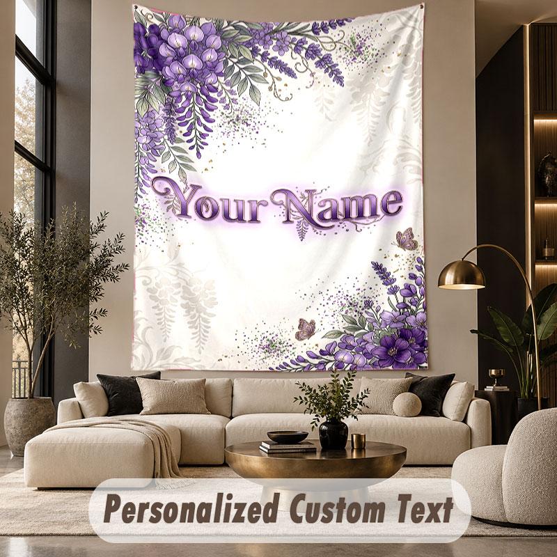 Other Similar Designs (162) Theme Custom Tapestry Personalized Custom Name Text Wall Hanging Tapestry Home Decor Background Cloth