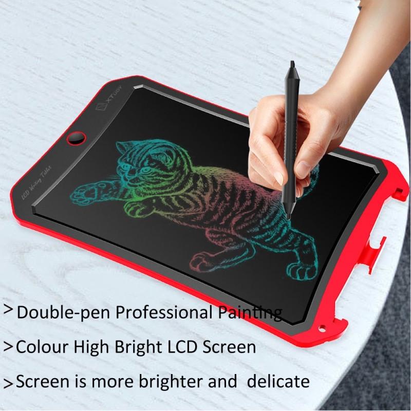 Orange Goodao WP9309 8.5 inch LCD Color Screen Writing Tablet Handwriting Drawing Sketching Graffiti Scribble Doodle Board for Home Office Writing Drawing Color : Pink