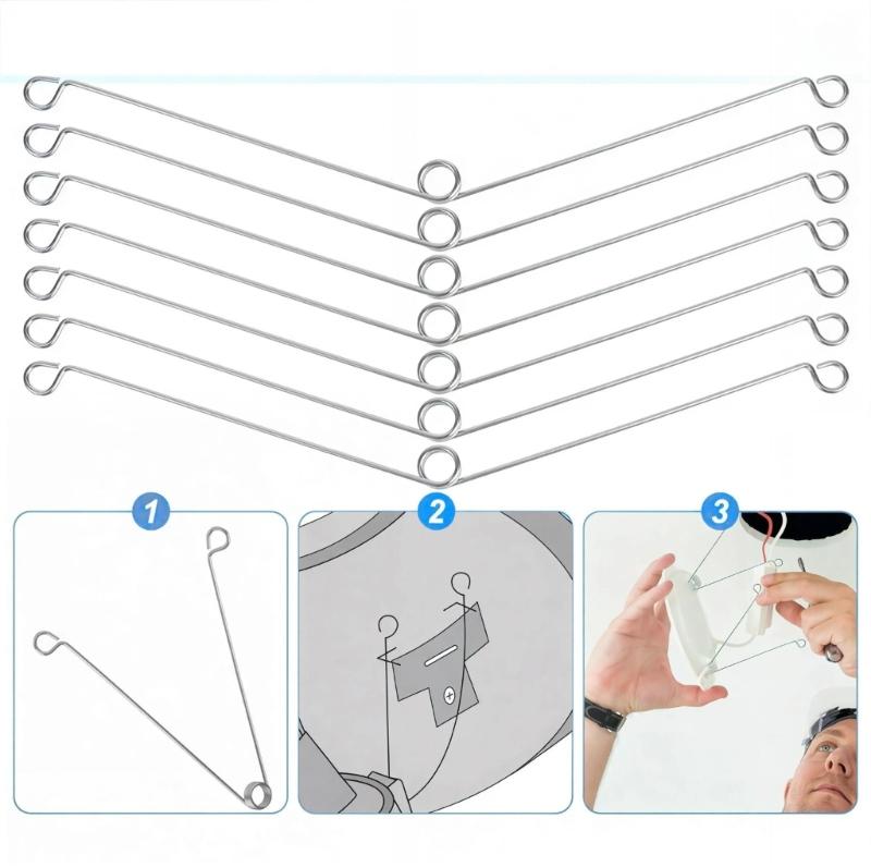 40Pcs Metal Recessed Lighting Trims Springs Clip Stainless Steel Replacement Spring Clips for Recessed Light Fixtures