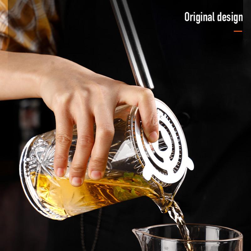 700ml Cocktail Shaker Mixing Glass Bartender Gadget Wine Whiskey Glass with Thick Weighted Bottom Luxury Bar Accessories Barware