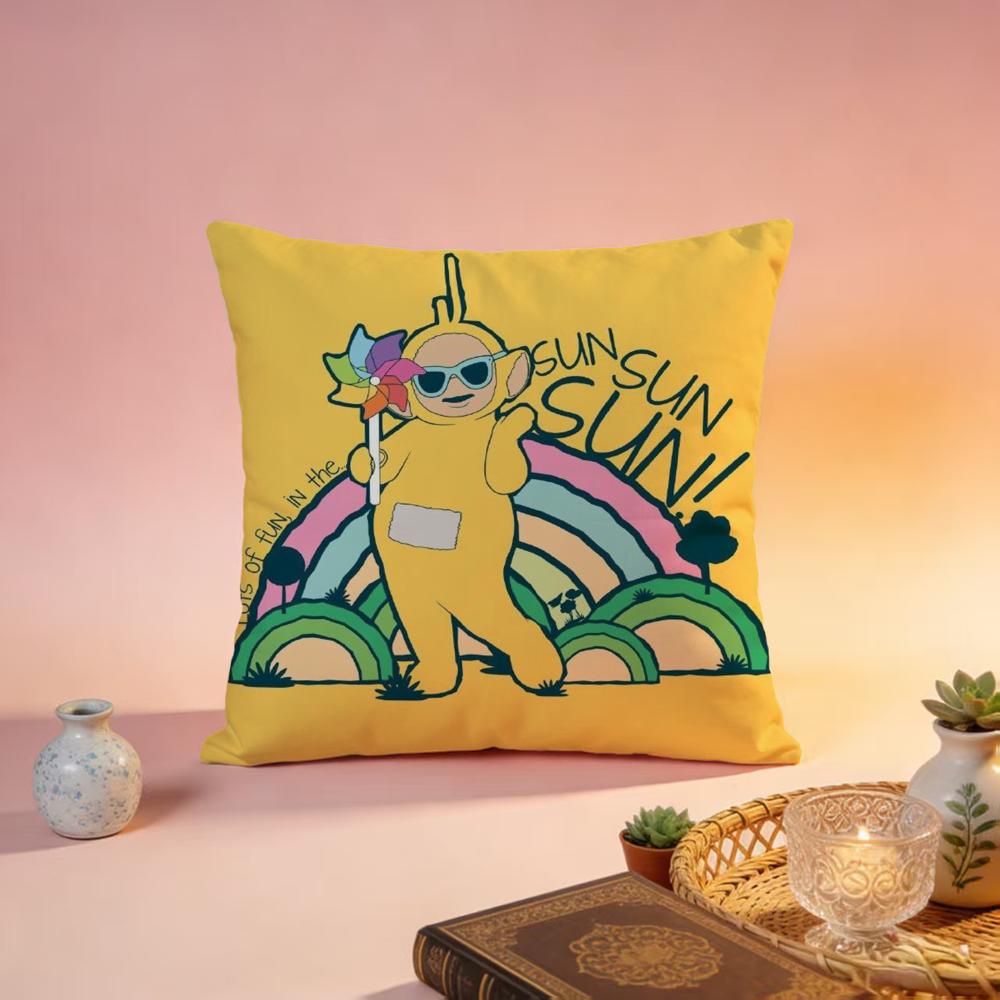 

Popular TTeletubbiesing Cushion Cover Premium SkinFriendly Pillow Case MultiPurpose for Home Office Travel 30X30cm