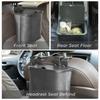   Portable Car Garbage Can,Leather Rubbish Can Foldable Auto Trashes Large Capacity Storage   with Lid for Car Vehicle Truck SUV,Easy to Insta