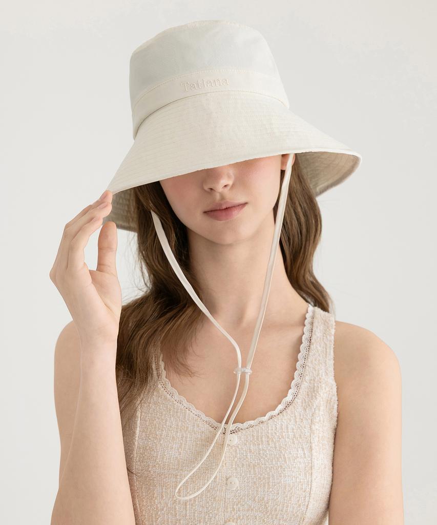 Tatiana Essential Strap Wide Bucket Hat Ht8214 Ivory