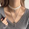 Sweet Cool Y2k Spicy Girl Style Love Key Tassel Pendant Necklace Female Ins Style Personalized Fashion Collar Sweater Chain