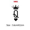 2pc 5pc 10pcs Motor Helmet Sticker Queen Vinyl Decals For Motorcycle Helmet Decal Decor Royal Q Stickers