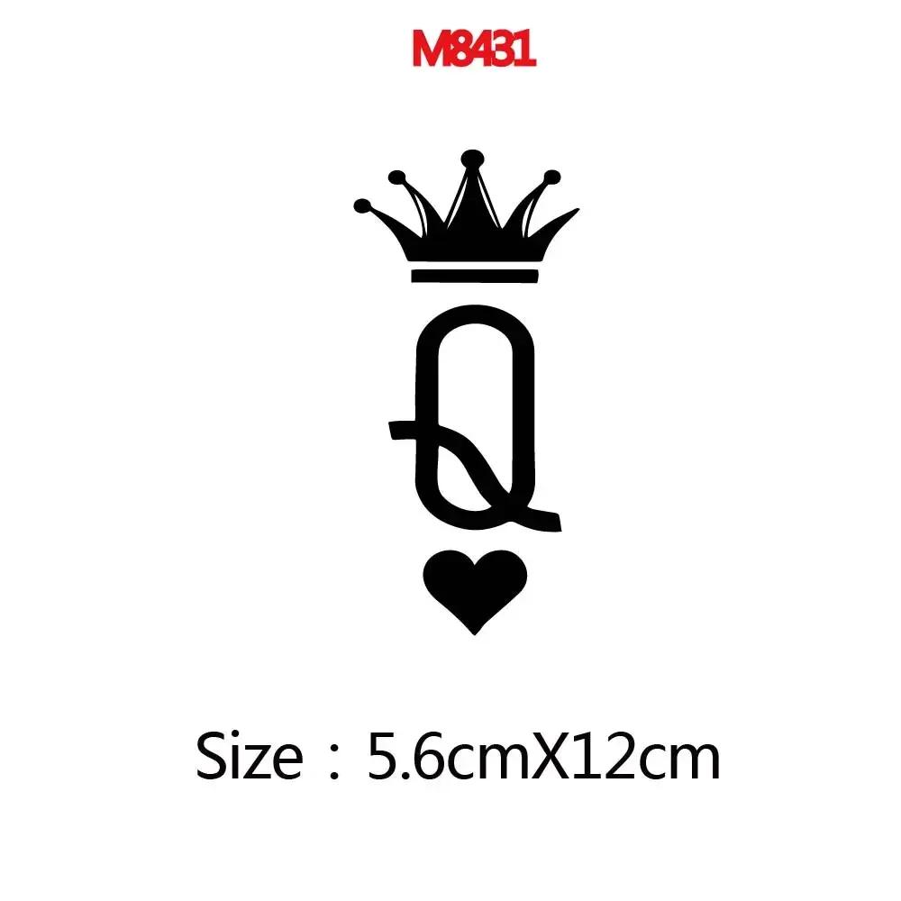 2pc 5pc 10pcs Motor Helmet Sticker Queen Vinyl Decals For Motorcycle Helmet Decal Decor Royal Q Stickers