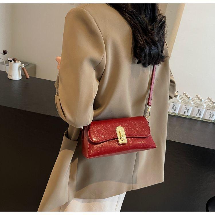 IELGY Retro All-Match Trendy Fashion Casual One-Shoulder Messenger Ladies Small Square Bag