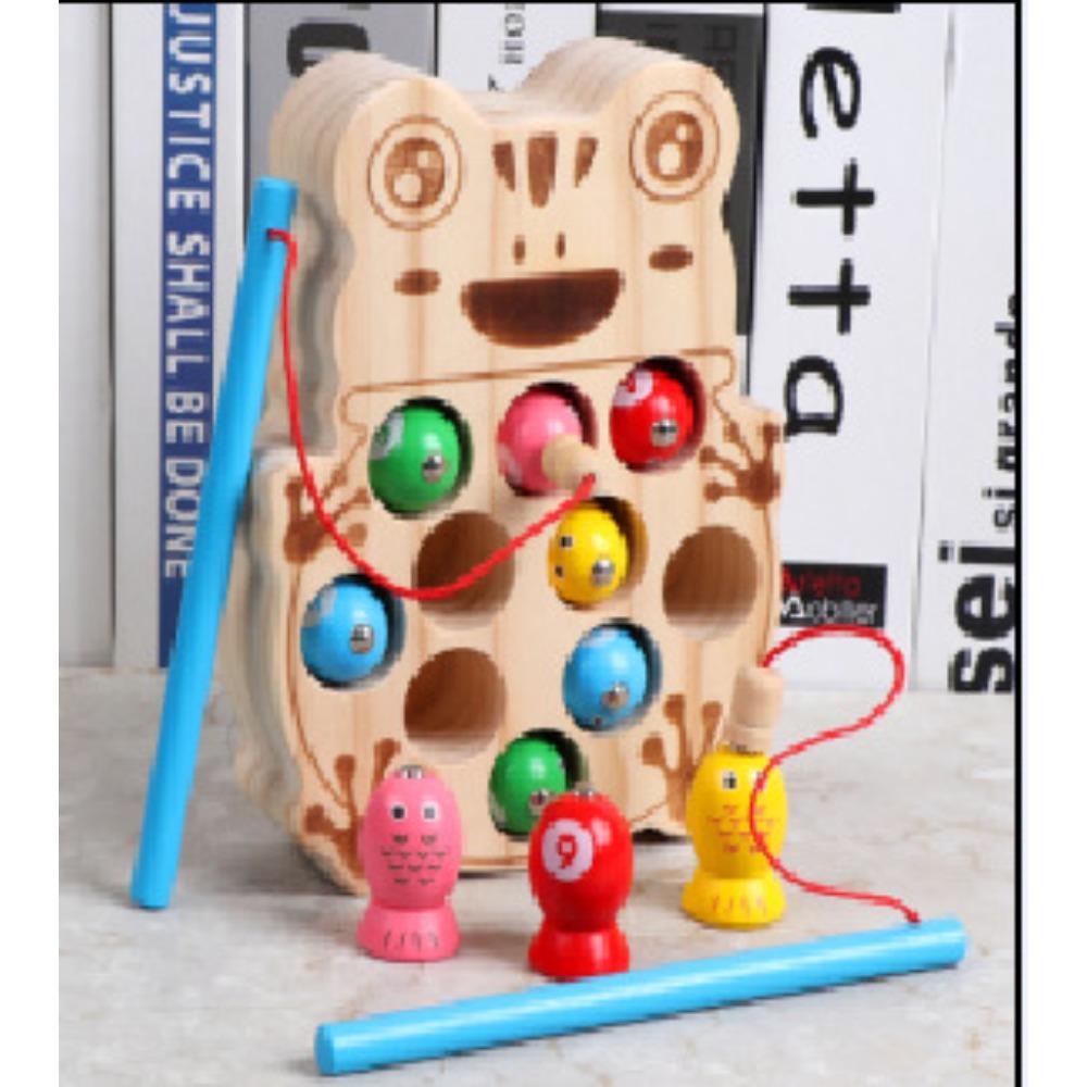 

Детское раннее образование рыбалка с котятами Детская магнитная удочка Интеллектуальное развитие Тренировка концентрации Настольные деревянные игрушки