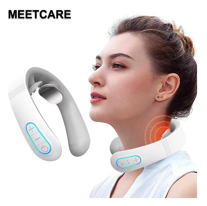 Pulse Neck Massager Electric Smart EMS Cervical Massagers TENS Pain Relief Relaxation Muscle Kneading Massage