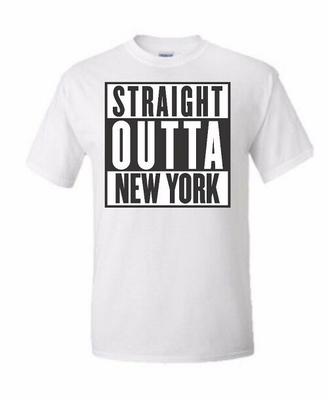 Direkt aus New York NYC T-Shirt Tee 5 Stadtbezirke New York City Graffiti