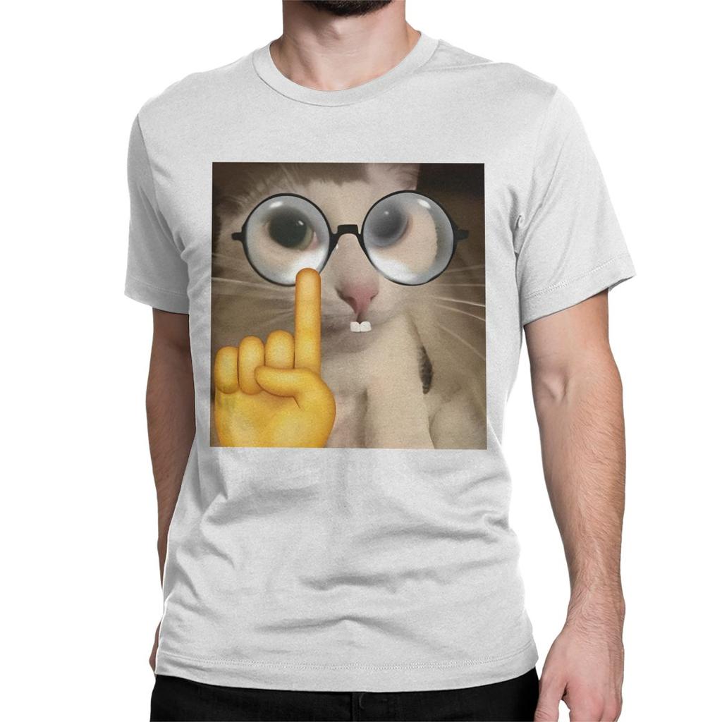 Erm What The Sigma T Shirt Men Women Pure Cotton Awesome TShirt Round Neck Funny Meme Cat Tees Short Sleeve Tops Classic
