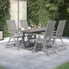 VidaXL 5-Piece Garden Dining Set Patio Dining Furniture Table and Dining Chairs Outdoor Lounge Set 3079655