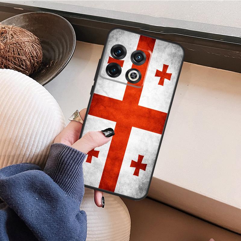

Флаг Грузии Для OnePlus Nord 5 CE 2 3 4 Lite N20 N30 Чехол Для OnePlus 15 13 12 11 8T 10T 13T 12R 13R 15R OnePlus Nord N30