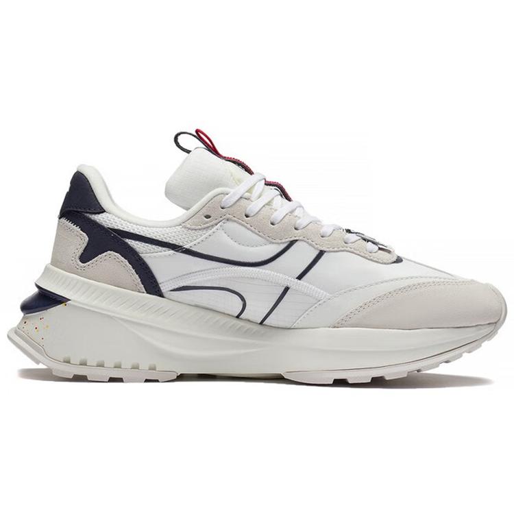 Li Ning Fangyuan EVO Comfortable Breathable Low Top Sports Casual Shoes Men's White Blue AGCR227-6