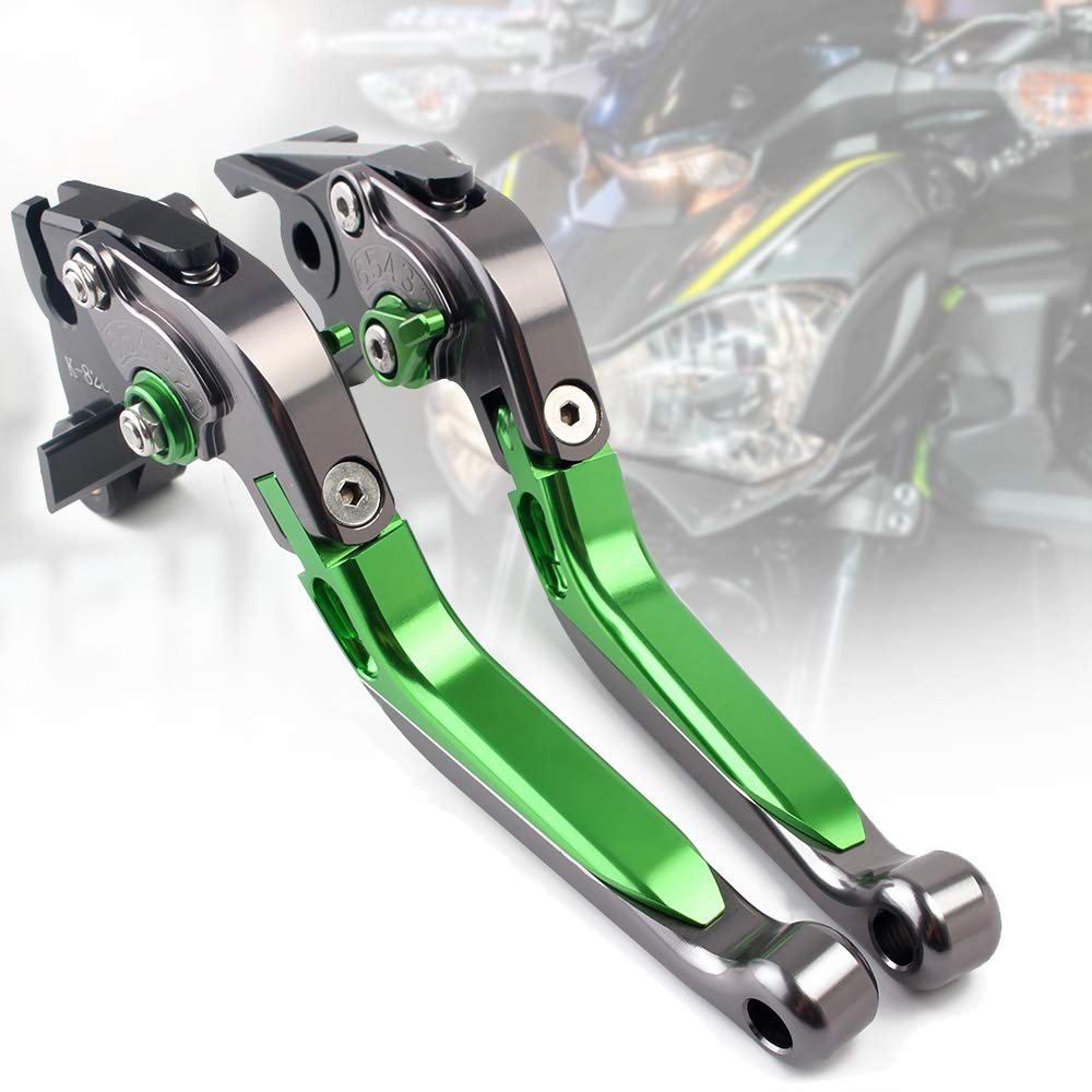 FENGSHENG Folding and Telescopic Adjustable Aluminum Brake and Clutch Levers for Ninja 250 Ninja Ninja 250R Ninja 250SL 250TR Z125 Pro KSR Pro Z250SL