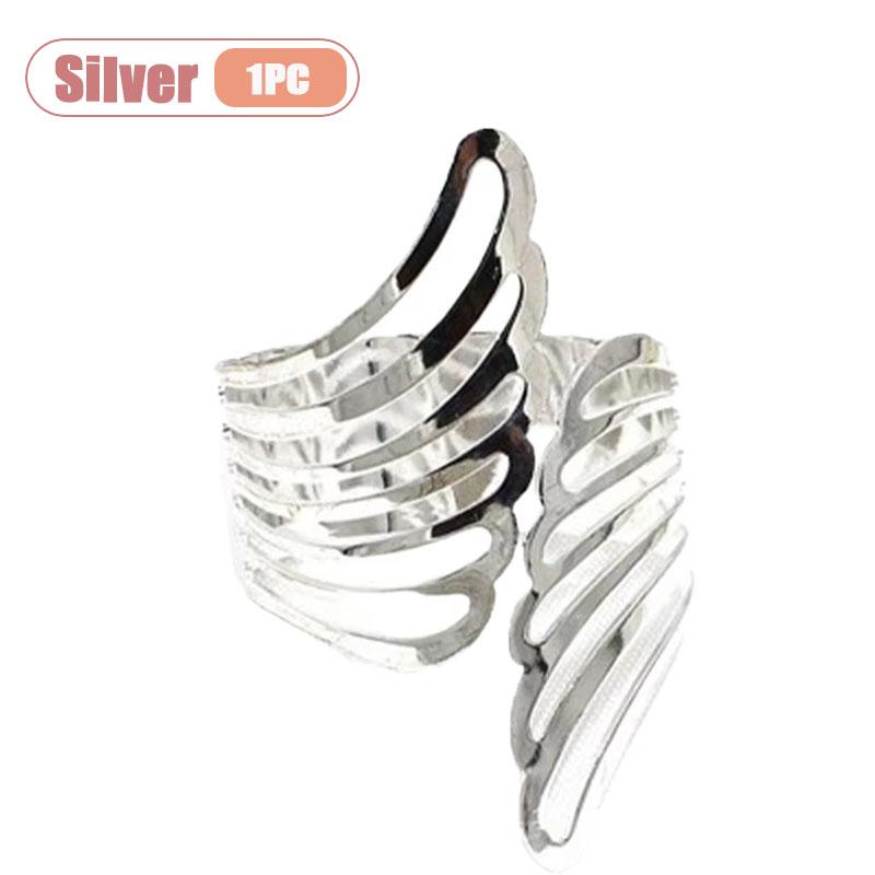 

1-24PCS Minimalist Butterfly Wing Napkin Rings Luxury Hotel and Wedding Fine Dining Table Decor Napkin Holders
