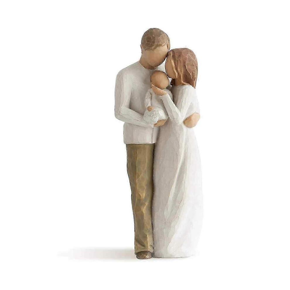 Il Nostro Regalo, Statuetta Scolpita e Dipinta a Mano
