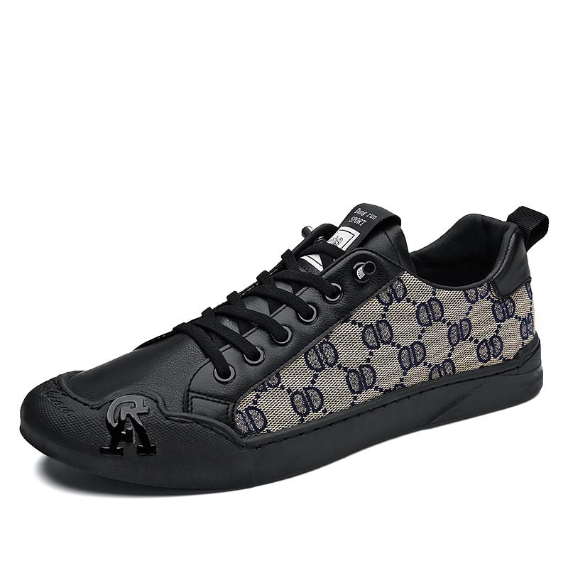 

Роскошные черные мужские кроссовки из вулканизированной кожи, распродажа, городские кроссовки, модные плоские кроссовки для скейтборда, мужские удобные дизайнерские повседневные туфли для мужчин 44