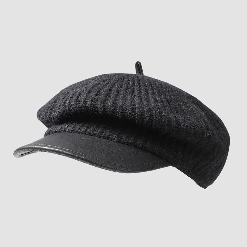2026 New Young Ladies Wool Winter Fall Knitted Fashion Party Daily Use Warm Artist Beret Hat