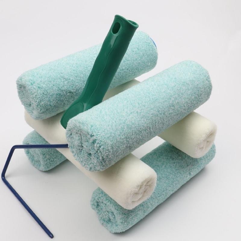 Premium 9inch Paint Roller Set With High Density Fibers Painter's Choice Roller For Unflawed Wall Coating Result