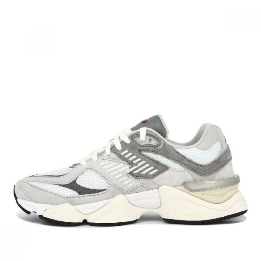 New Balance Grey White Mesh Suede Lace Up Sneakers U9060gry