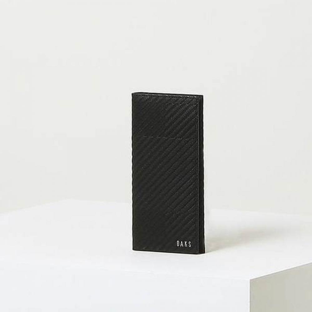 

Daks Black Great House Check Pattern Embossed Leather Long Wallet Single option
