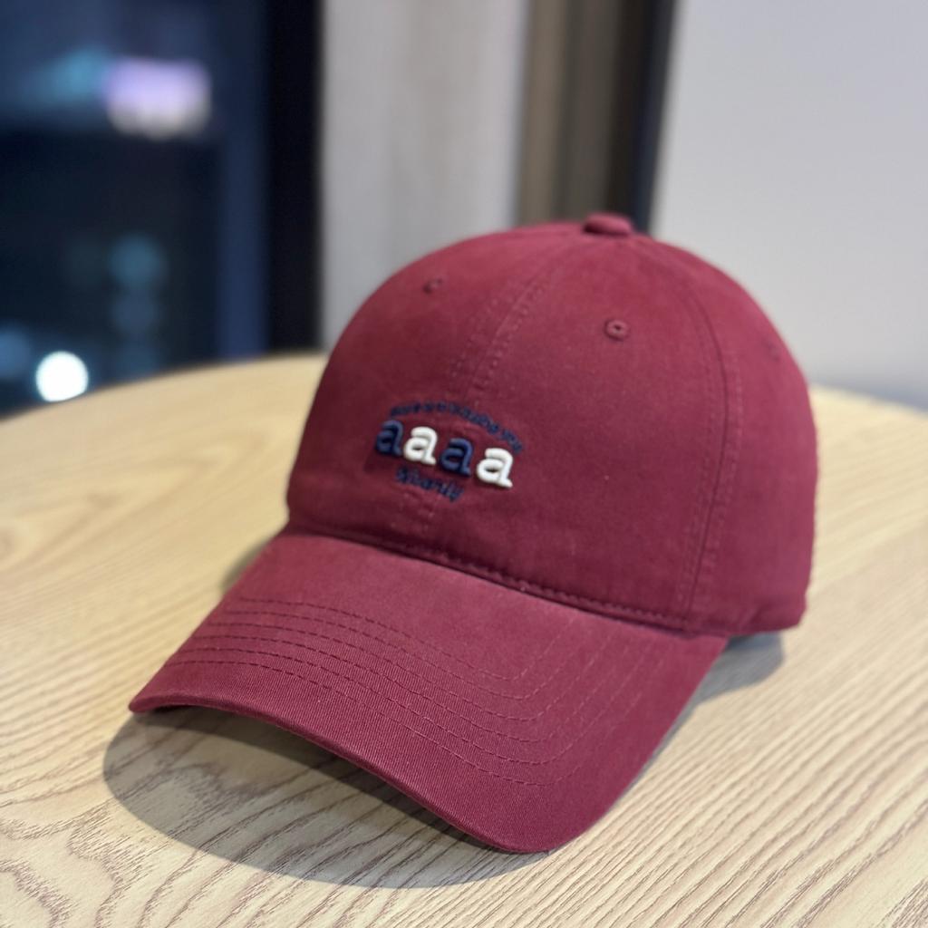 High quality letter embroidery soft top baseball cap women's versatile big head circumference cap wide brim shows the face